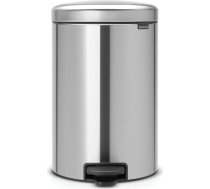 Brabantia atkritumu tvertne ar pedāli NewIcon, 20 l, Matt Steel - 114021