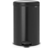 Brabantia atkritumu tvertne ar pedāli NewIcon, 20 l, Matt Black - 114106