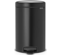 Brabantia atkritumu tvertne ar pedāli NewIcon, 12 l, Matt Black - 113741