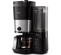 Philips All-in-1 Brew Kafijas aparāts ar pilienu filtru un dzirnaviņām, melns un sudraba - HD7900/50