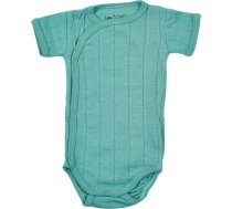 Lodger Romper Solid kokvilnas bodijs ar īsām piedurknēm, Duty turquoise, 68cm - RFS 081_68