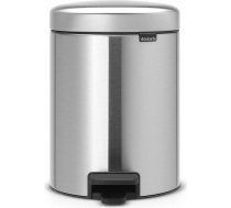 Brabantia atkritumu tvertne ar pedāli NewIcon, 5 l, Matt Steel - 112645
