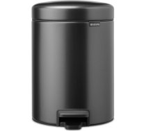 Brabantia atkritumu tvertne ar pedāli NewIcon, 5L, Confident Grey - 233463