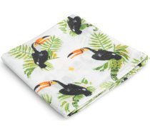 Sensillo Muslin swaddle blanket toucans