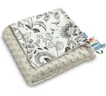 Sensillo MINKY BLANKET GREY FOLK 75 X 100