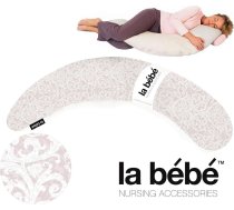 La Bebe ™ Moon Maternity Pillow Art.52502 Classic Rose Liels spilvens grūtniecēm ar sintepona (bumbiņsintepons) pildījums (īpaši mīksts un kluss),195cm