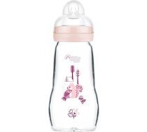 Mam Baby 1254 GLASS BOTTLE 260ML FEEL GOOD FOREST GIRL