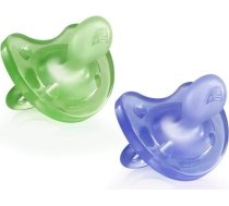 Chicco 051908 PACIFIER PHYSIO SOFT SILICONE 6-16M 1 PCS GREEN / PURPLE