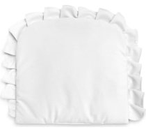 Sensillo Pillow With a Frill – Velvet white