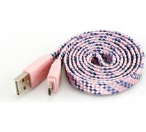 Sbox USB->Micro USB 2.0 M/M 1m colorfull blister rose USB-103CF-P