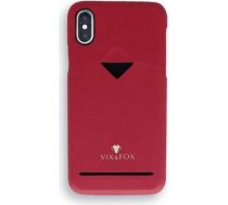 Vixfox Card Slot Back Shell for Iphone X/XS ruby red