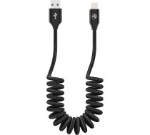 Tellur Data Cable Extendable USB to Lightning 3A 1.8m Black