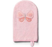 Babyono 347/07 Bamboo baby wash mitt NATURAL BAMBOO PINK