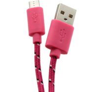 Sbox USB->Micro USB 1M USB-1031P pink