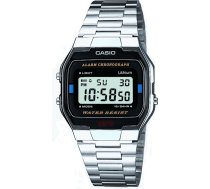 Casio Vintage Collection Digital Watch Unisex A163WA-1QES Black/Silver