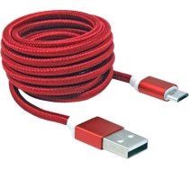 Sbox USB->Micro USB M/M 1.5m USB-10315R red