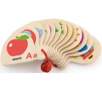 Viga Drewniana Książeczka do Nauki Alfabetu i Angielskiego Montessori