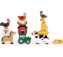 Viga Układanka w Stosy Farma Zwierzęta
