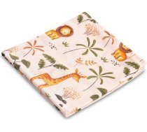 Sensillo MUSLIN SWADDLE BLANKET 70X80 CM CUTE SAFARI