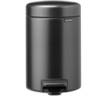 Brabantia atkritumu tvertne ar pedāli NewIcon, 3L, Confident Grey - 233449
