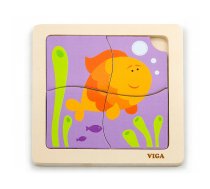 VIGA koka puzle FISH 4 elementi 50144