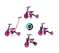 MILLY MALLY OPTIMUS PLUS Bērnu trīsritenis 4in1 Pink