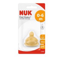 NUK FIRST CHOICE Plus Anti-Colic latksa knupītis M, 0-6m 1gab 10701239 SA21