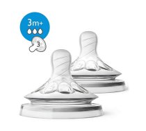 PHILIPS AVENT NATURAL Barošanas pudeļu knupīši MEDIUM 3+mēn. 2gab. SCF043/27