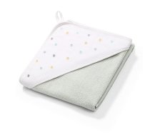 BABYONO Dvielis ar kapuci 76x76cm 141/11 DROPS light grey