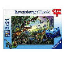 Ravensburger puzle 2X24 Dinosaurs R 08890 IZPĀRDOŠANA