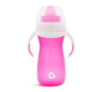 MUNCHKIN Gentle Transition Sippy krūzīte ar rokturiem, 9 m+, 296ml rozā, 05182901