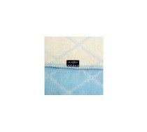 WOMAR KRATA kokvilnas pleds 75x100 cm zils-balts