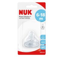 NUK FIRST CHOICE Plus Anti-Colic silikona knupītis pienam 6-18m 1gab. 10721273 SA44