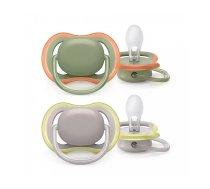 PHILIPS AVENT ULTRA AIR NEUTRAL Simetriskas formas silikona māneklis 6-18M 2gab, SCF085/20