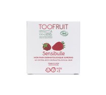 TOOFRUIT Sensibulle organiskās ziepes bez ziepēm ķermeņa un sejas mazgāšanai bērniem ar aveņu-zemeņu smaržu 85 gr PF023