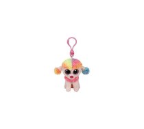 TY Beanie Boos Mīkstā rotaļlieta - piekariņš MULTICOLOR POODLE RAINBOW 8cm, TY35027