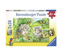 Ravensburger puzle 2X24 Koala and Panda R 07820 IZPĀRDOŠANA