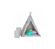 AKUKU TEEPEE Bērnu telts-vigvams TIPI A1902 grey/white