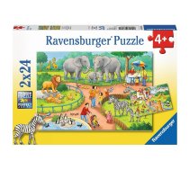 Ravensburger puzle 2X24 A Day at the Zoo R 07813