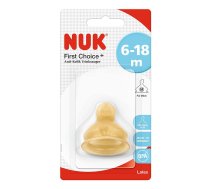 NUK FIRST CHOICE Plus Anti-Colic lateksa knupītis M-pienam 6-18m 1gab. 10713245 SA24 IZPĀRDOŠANA