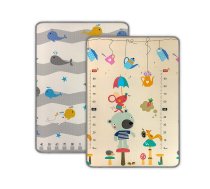 Milly Mally Divpusējs rotaļu paklājs Kinder Bear and Whales,4688 IZPĀRDOŠANA