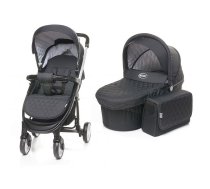 4BABY ATOMIC universālie rati 2in1 - BLACK