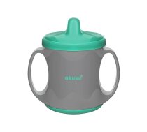 AKUKU mācību krūzīte ar snīpīti 6M+ 200ml A0422 grey/green