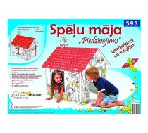 ANNAHOUSE Māja ar kontūrām Piedzīvojumi 88x99x85cm 3g+