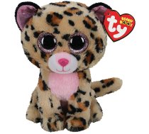TY Beanie Boos Mīkstā rotaļlieta LIVVIE brown/pink leopard TY36367 IZPĀRDOŠANA