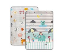 Milly Mally Divpusējs rotaļu paklājs Kinder Digits and Elephant 4684