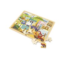 VIGA Koka puzle Wooden Construction Area 44585
