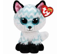 TY Beanie Boos Mīkstā rotaļlieta ATLAS aqua chevron fox TY36368 IZPĀRDOŠANA