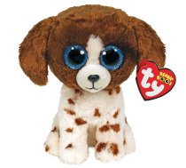 TY Beanie Boos Mīkstā rotaļlieta MUDDLES brown/white dog TY36249 IZPĀRDOŠANA