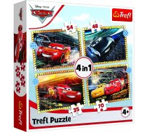 TREFL CARS Pužļu komplekts 4in1 Vāģi 34608T